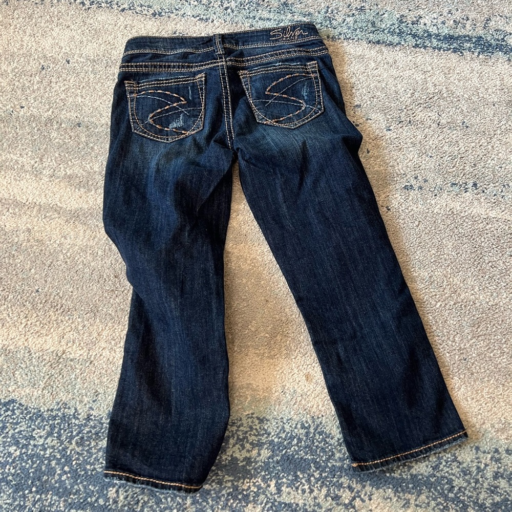 SILVER brand aiko Capri denim jeans 27